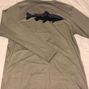 Patagonia Fitz Roy Trout Long Sleeve Gray